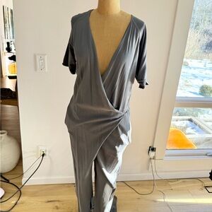 Zara Gray Wrap Romper S